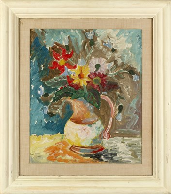 Lot 144 - George Hann (1900-1979) Vase of Flowers, 1939...