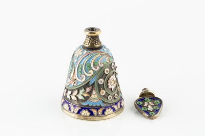 Lot 566 - A Russian silver-gilt and cloisonné enamel...