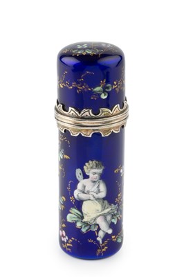 Lot 573 - A 19th century French Limoges enamel scent...