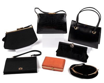 Lot 536 - A collection fine quality vintage black bags...