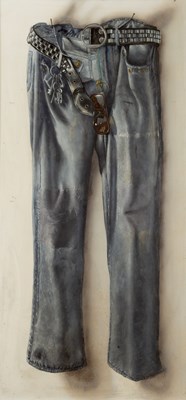 Lot 376 - Martin Battersby (1914-1982) Jeans on a Nail...