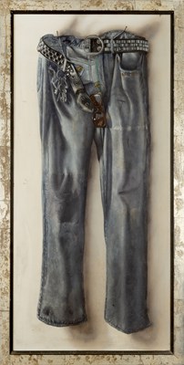 Lot 376 - Martin Battersby (1914-1982) Jeans on a Nail...