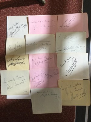 Lot 738 - A collection of c34 autographs of singers and...