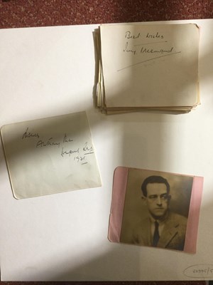 Lot 738 - A collection of c34 autographs of singers and...