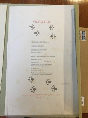 Lot 740 - Hughes (Ted) English Poet (1930-1998). Three...