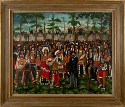 Lot 104 - John Sundance King (20th Century) Meeting the...