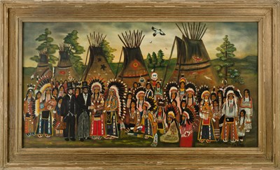 Lot 112 - John Sundance King (20th Century) Abraham...