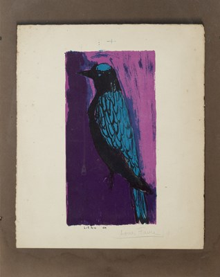Lot 82 - Louis Favre (1892-1956) Bird signed in pencil...