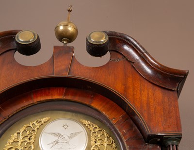 Lot 131 - An early 19th century oak eight-day longcase clock