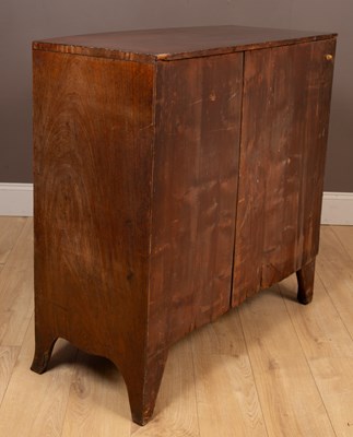 Lot 159 - A George III mahogany bow fronted chest of drawers