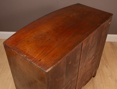 Lot 159 - A George III mahogany bow fronted chest of drawers