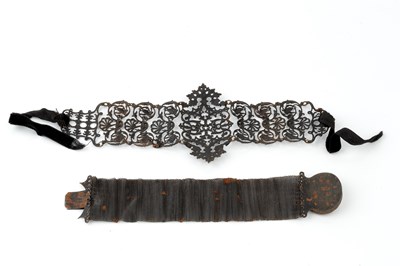 Lot 164 - A Berlin ironwork bracelet, composed of a...