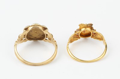 Lot 170 - A 19th century diamond and split pearl cluster...