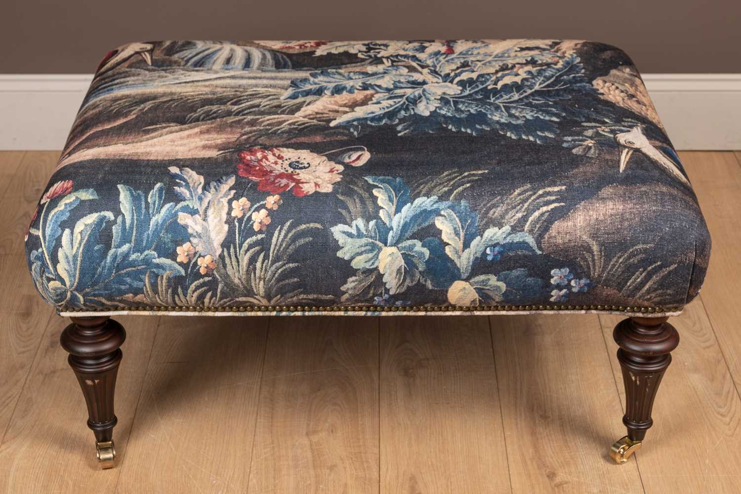 Lot 48 - A rectangular footstool