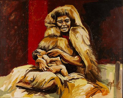 Lot 144 - Kurt Pfund (1935-2017) Warriors, Papua New...