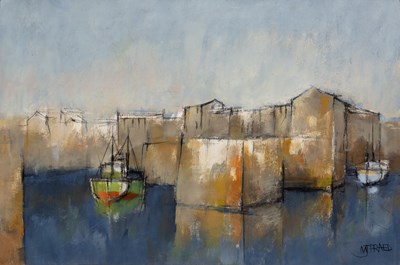 Lot 193 - Michael Praed (b.1941) Boats in the Harbour...