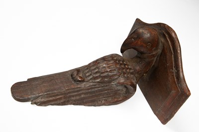 Lot 283 - A pair of carved Indian style hardwood wall brackets
