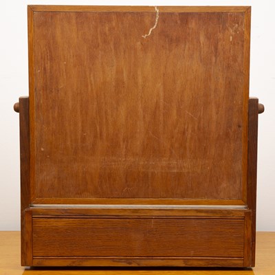 Lot 65 - In the manner of Heals oak, dressing table...