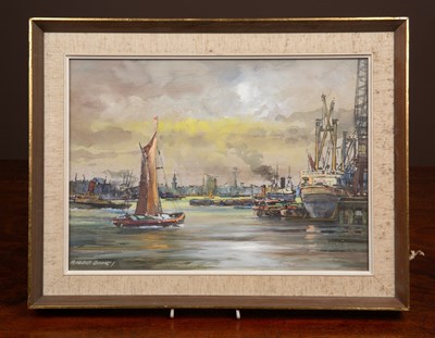 Lot 315 - Robert Bodle, docklands on a river