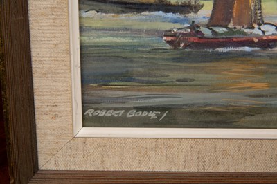 Lot 315 - Robert Bodle, docklands on a river