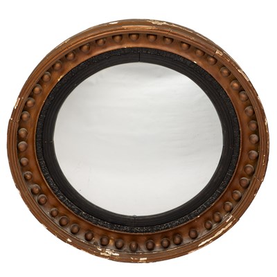 Lot 490 - A Regency convex wall mirror