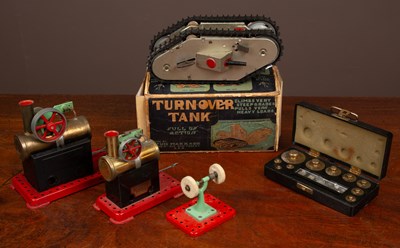 Lot 70 - A collection of toys and weights