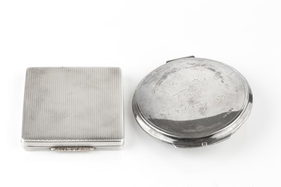 Lot 630 - A Danish silver powder compact by Georg Jensen,...