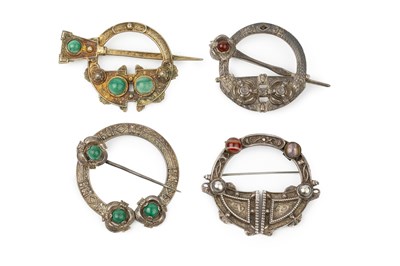 Lot 176 - A Victorian Irish brooch, of Tara design, the...