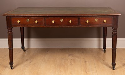 Lot 344 - A 19th century mahogany writing table