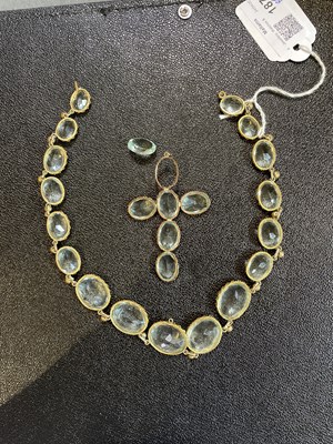 Lot 187 - A Georgian paste set buckle, of shaped and...