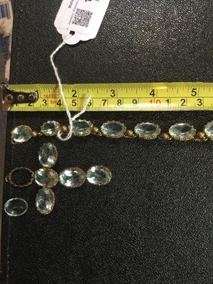 Lot 187 - A Georgian paste set buckle, of shaped and...