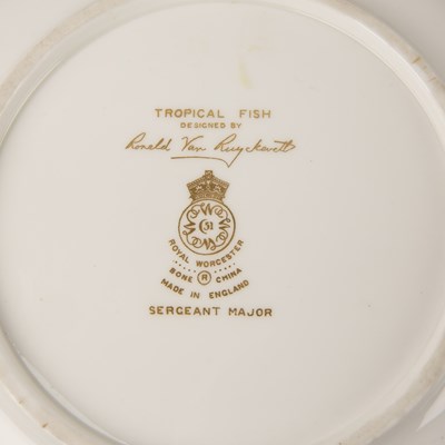 Lot 162 - Collection of Royal Worcester plates decorated...