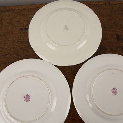 Lot 162 - Collection of Royal Worcester plates decorated...