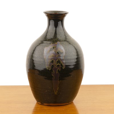 Lot 387 - Winchcombe Pottery large iron glazed bottle...