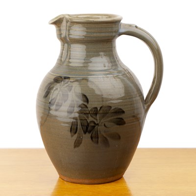 Lot 389 - Winchcombe Pottery large jug, decorated with...