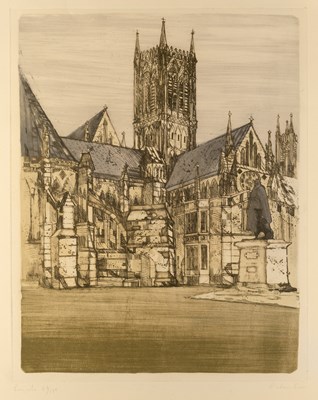 Lot 74 - Richard Beer (1928-2017) Oxford Spires signed,...