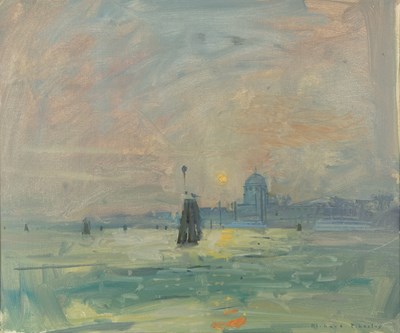 Lot 121 - Richard Pikesley (b.1951) Venice from across...