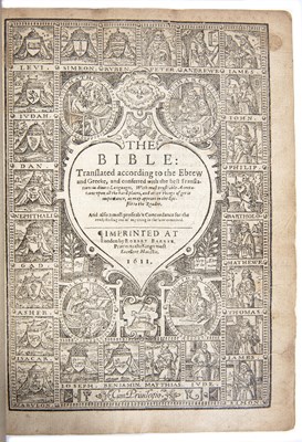 Lot 577 - BARKER (Robert). Printer, London, ‘The Bible’,...