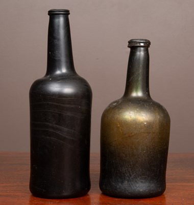 Lot 84 - Two 19th century hand-blown wine bottles