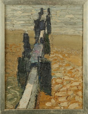 Lot 178 - Ian Hay (b.1940) Two beach scenes oil on board...