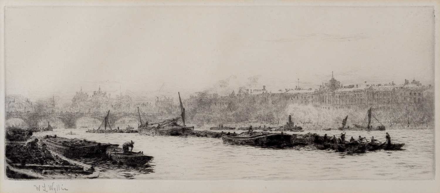 Lot 63 - William Lionel Wyllie (1851-1931) The Thames...