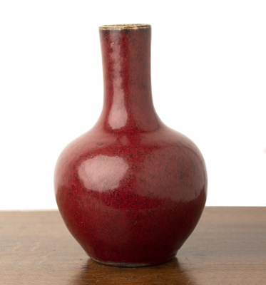 Lot 167 - Sang de boeuf bottle vase Chinese, with a...