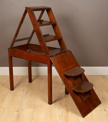 Lot 446 - A mahogany metamorphic side table