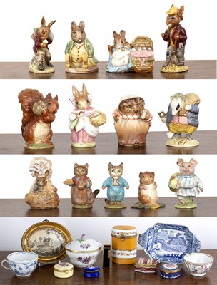 Lot 161 - Collection of Beatrix Potter figures to...