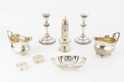 Lot 866 - A collection of silver, comprising a George...