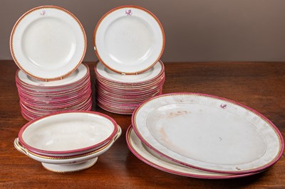 Lot 375 - A Minton ironstone dinner service