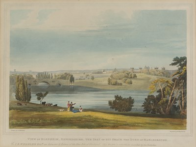 Lot 1 - J Boydell A North East view of Blenheim House...