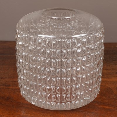 Lot 408 - A vintage glass light shade