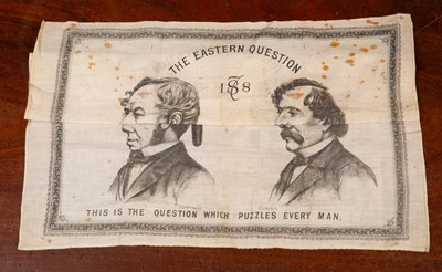 Lot 411 - A puzzle handkerchief