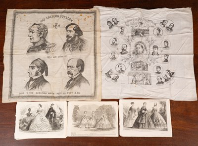 Lot 411 - A puzzle handkerchief